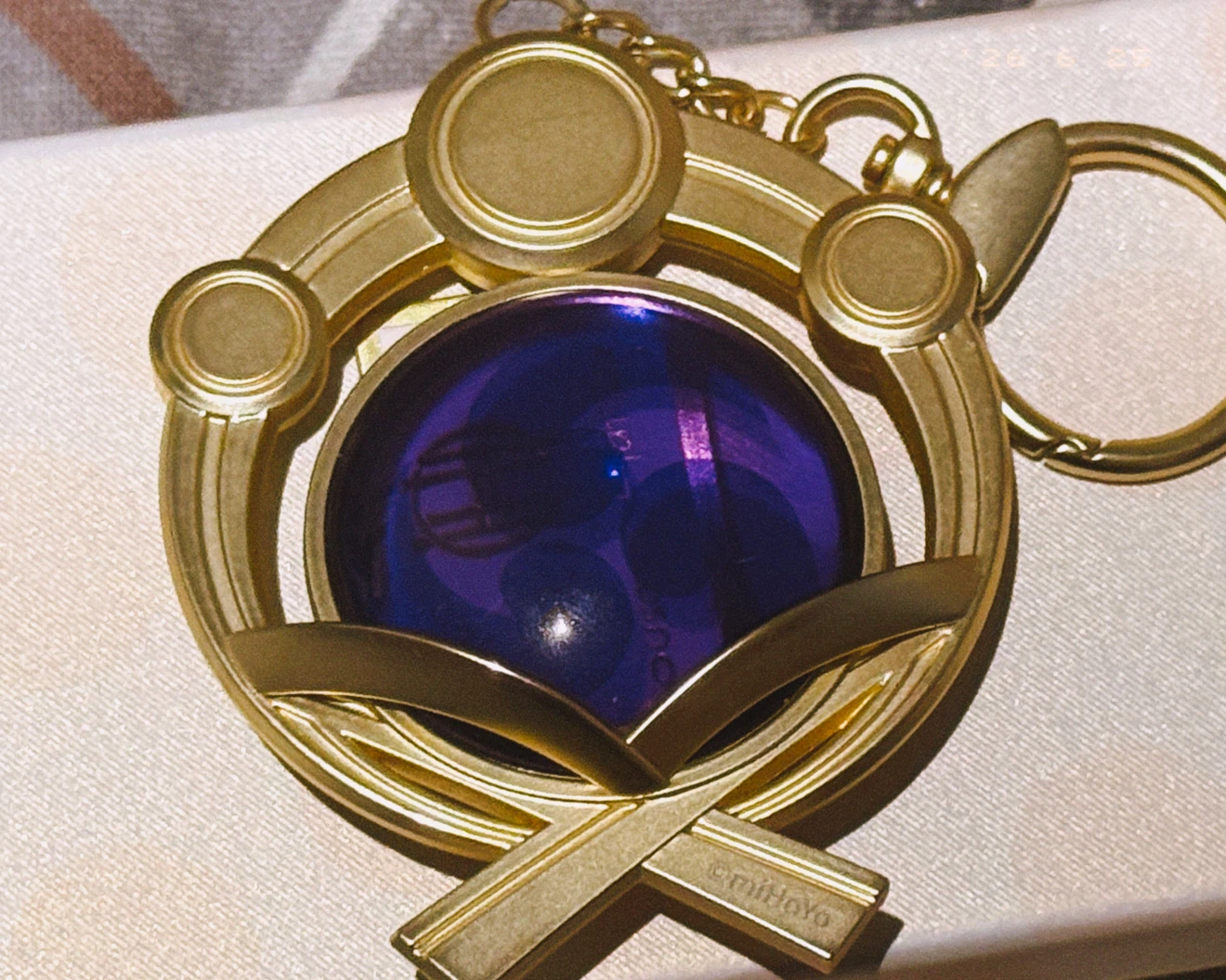 Genshin Impact Electro Vision Keychain