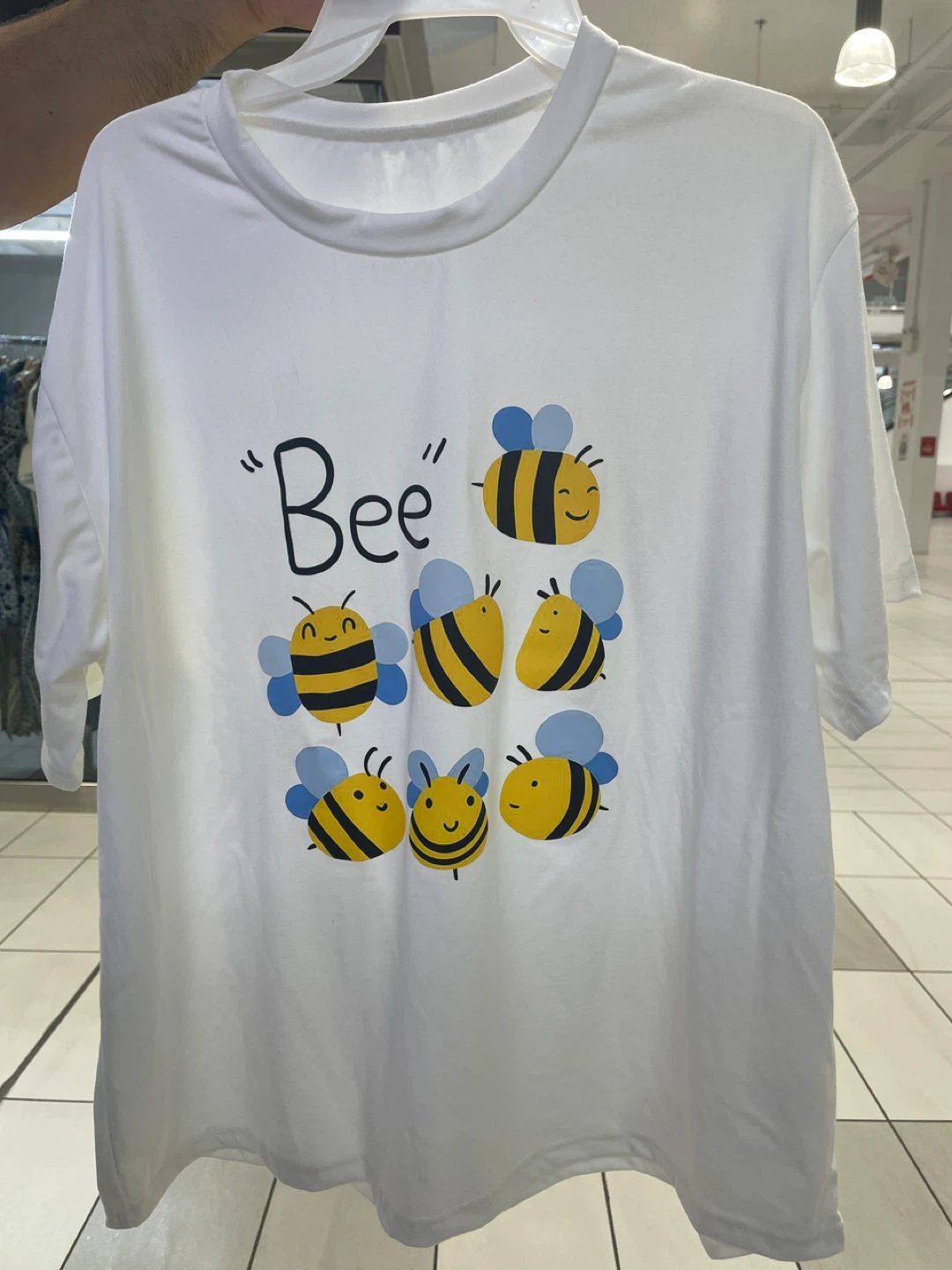 Brand new White T-Shirt with "Bee" and Bee Graphic