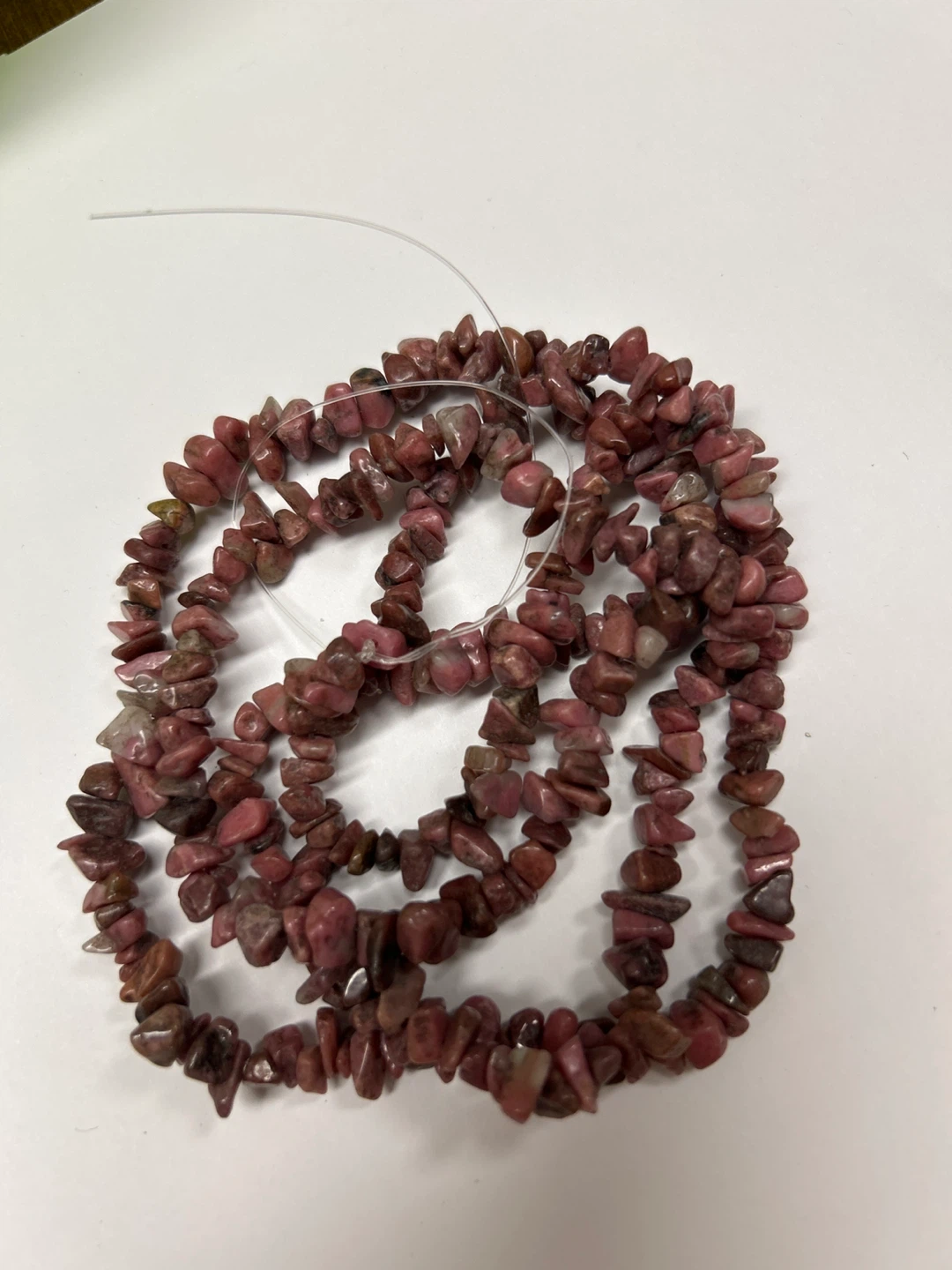 Rhodonite Chip Beads Necklace - photo 2