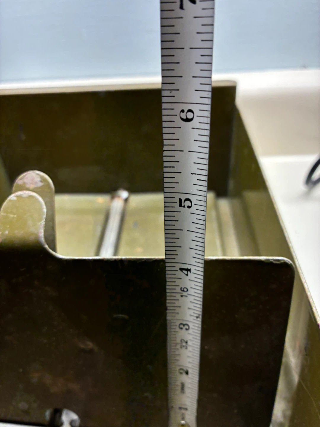 $22 Vintage metal file drawer box divider storage filing cabinet - photo 4