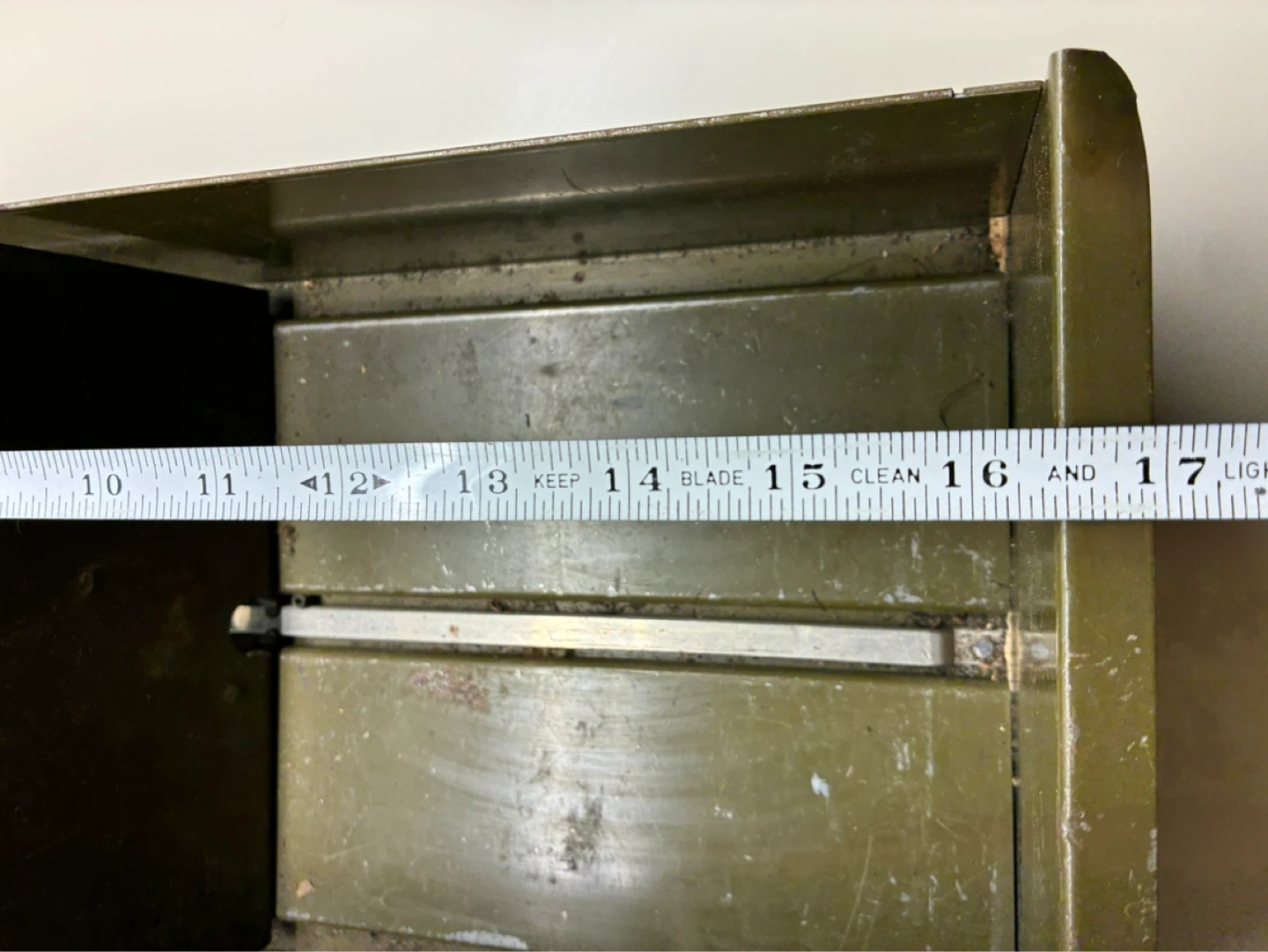 $22 Vintage metal file drawer box divider storage filing cabinet - photo 5