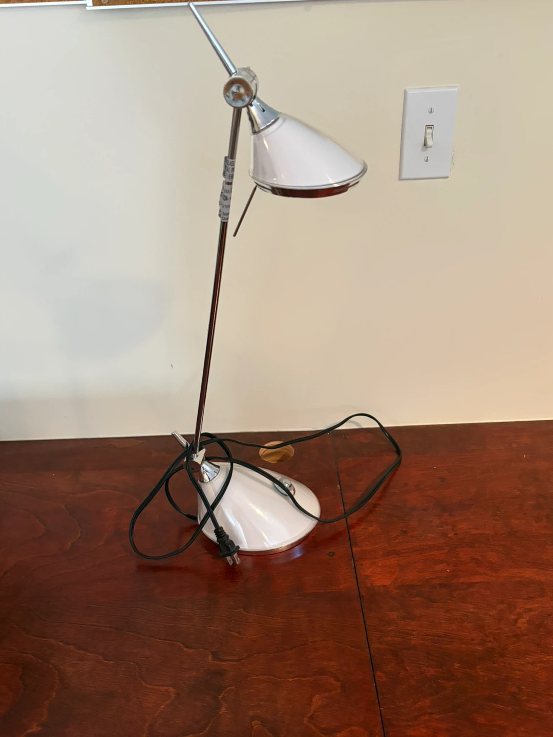 Vintage Desk Lamp with UV Filter