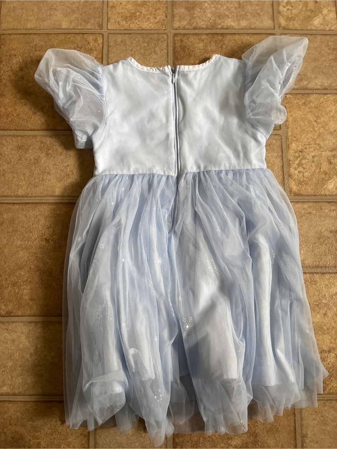 Elsa Light Blue Tulle Dress with Sparkles - photo 2