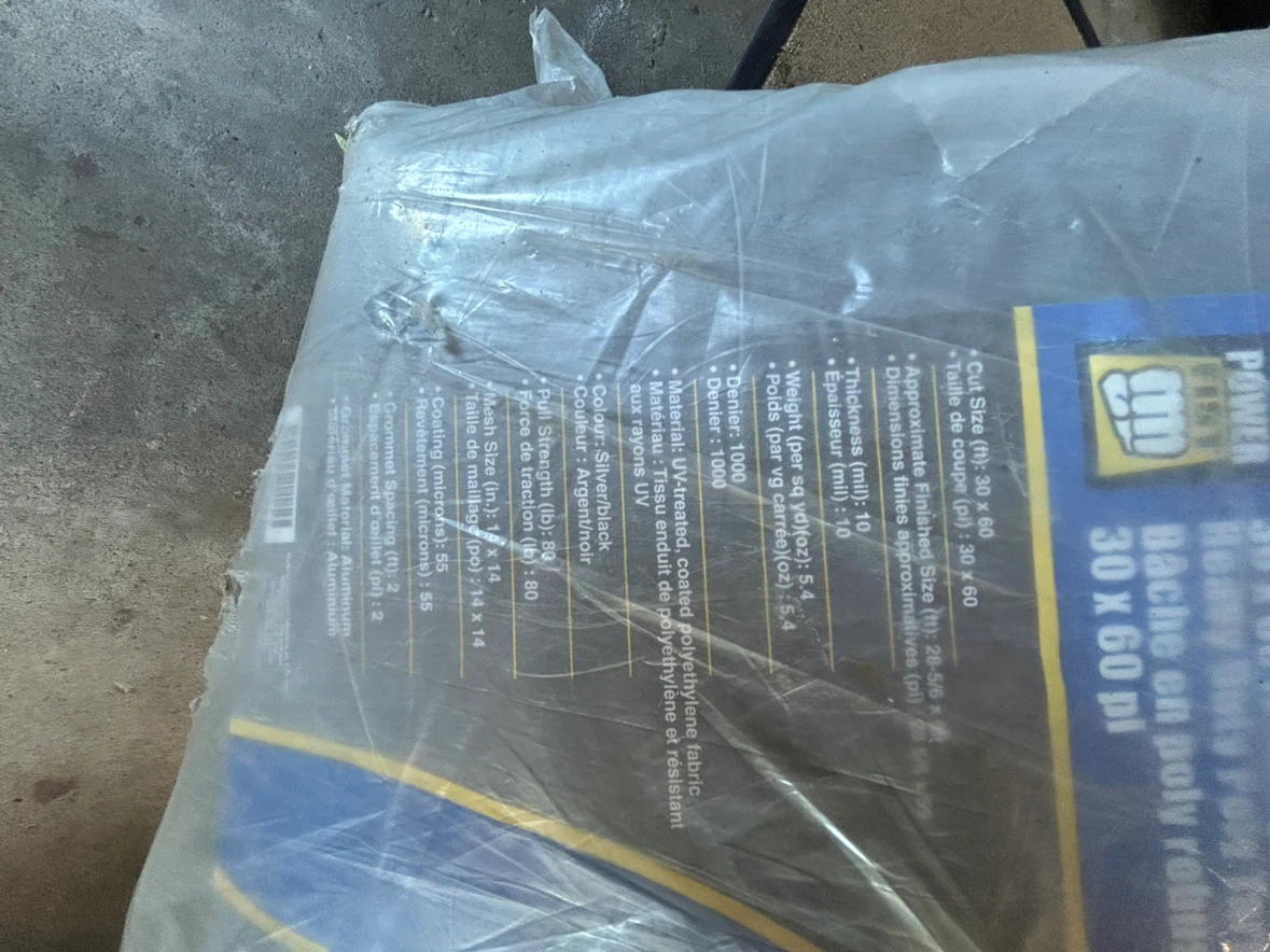 Power Fast Heavy Duty Poly Tarp 30 x 60 ft - photo 2