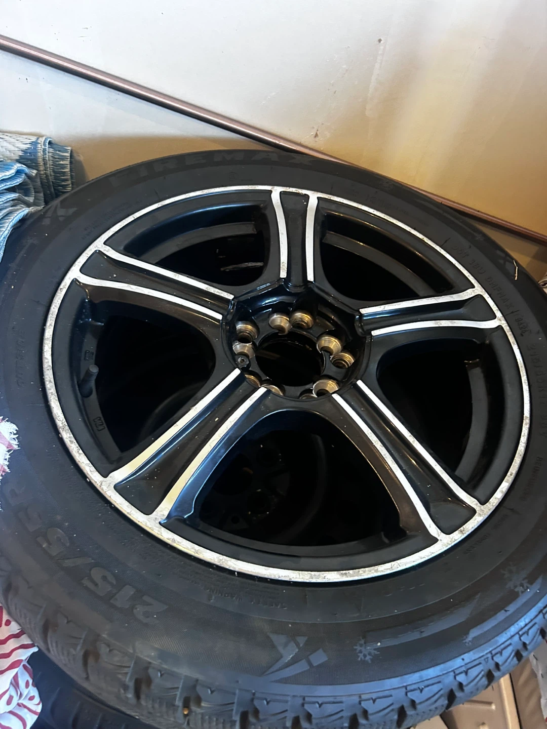 Honda Civic  tires Black Alloy Rims with Silver Accents - photo 2