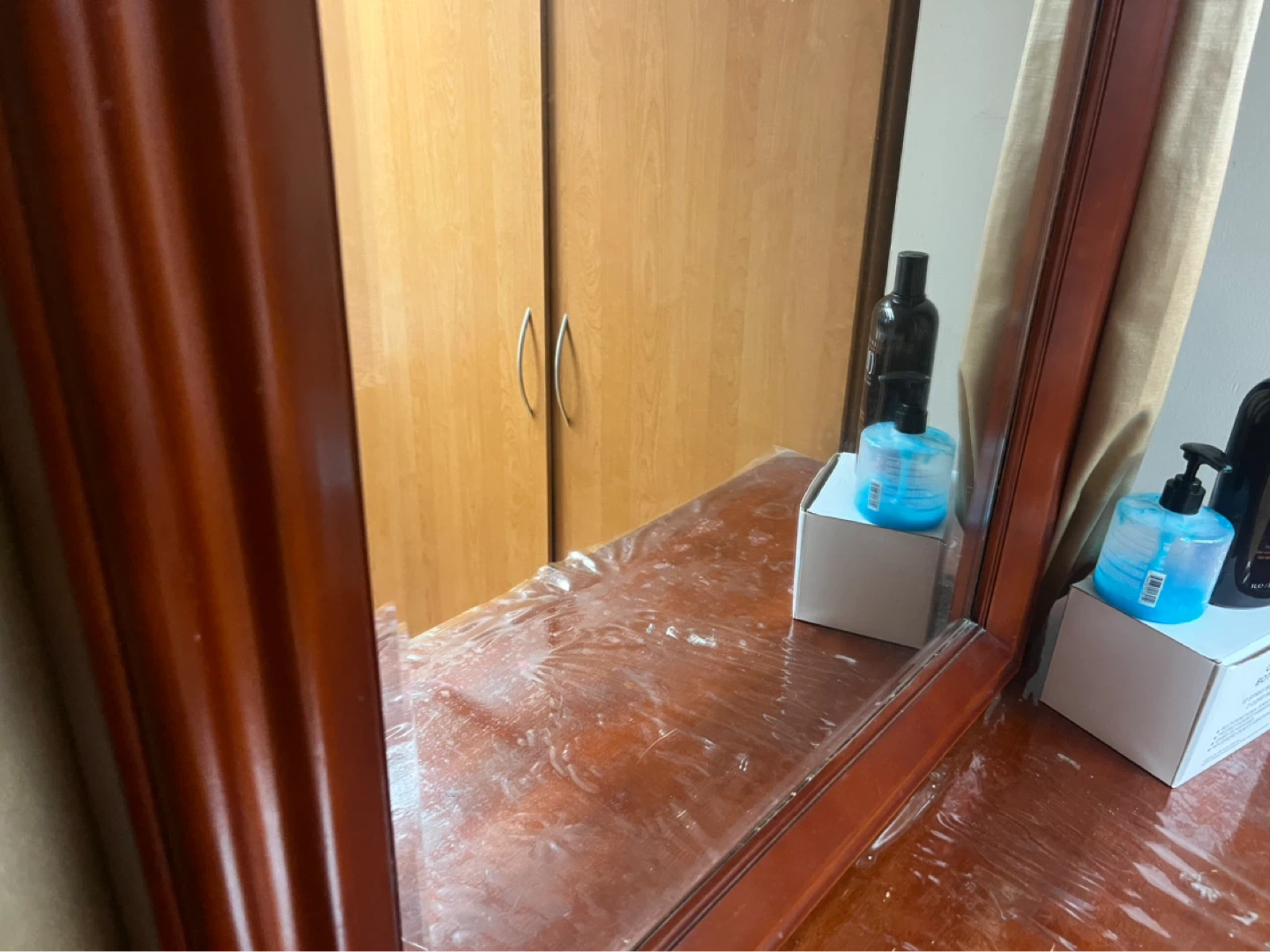 Wooden Dresser with Mirror - photo 5