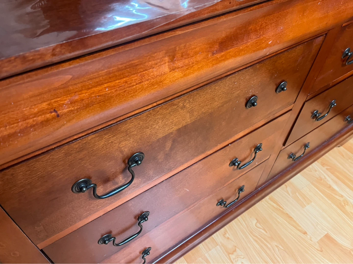 Wooden Dresser with Mirror - photo 4