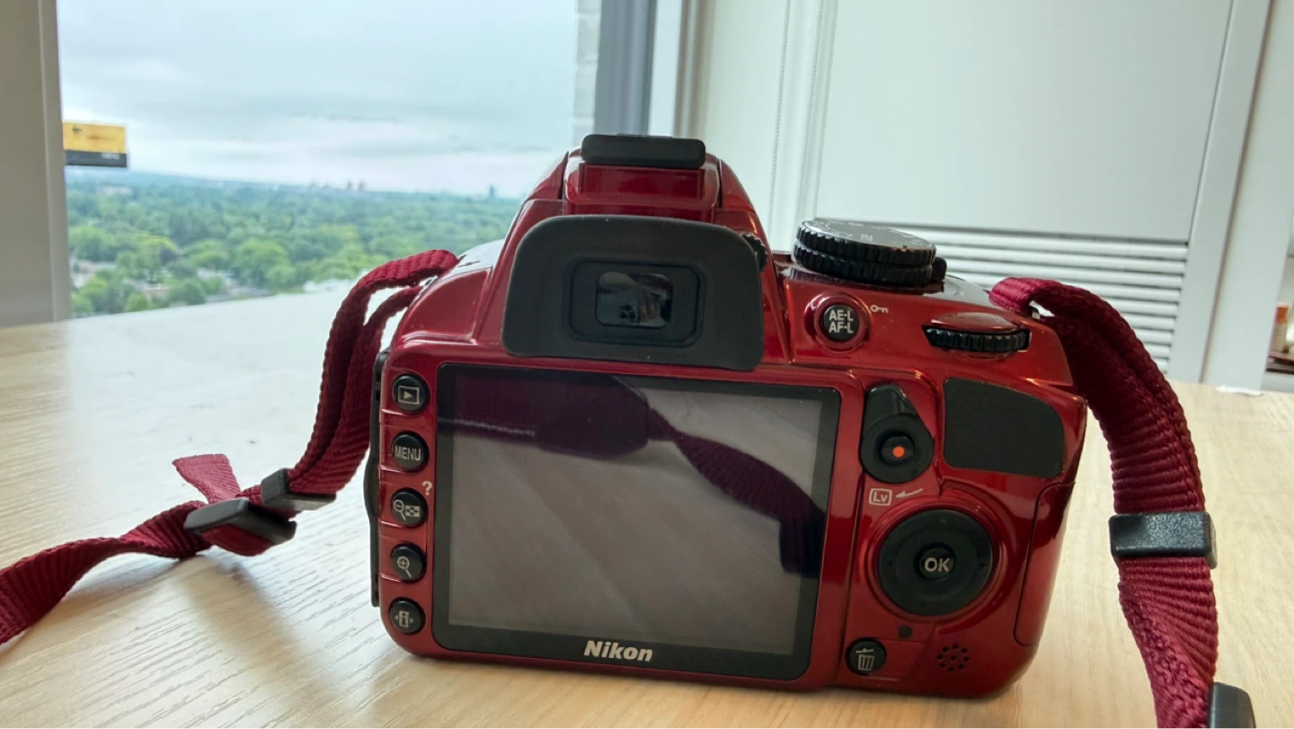 Nikon D3100 Red DSLR Camera with 18-55mm and 70-300mm Lens - photo 4