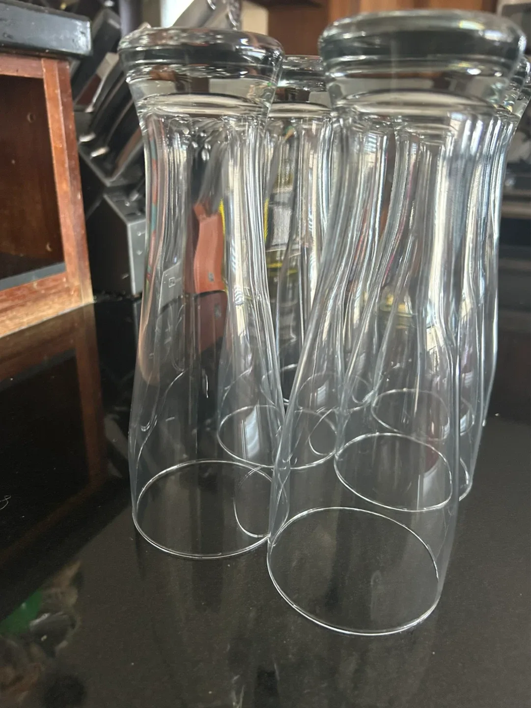 Set of 6 clear beer glasses - photo 2
