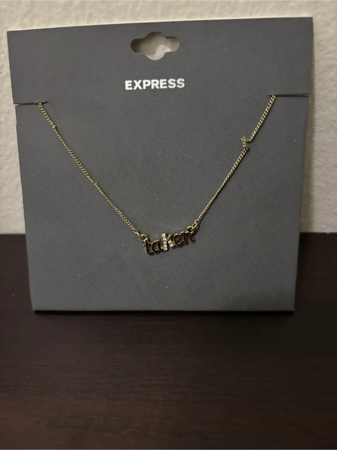 BRAND NEW-Express "taken" Necklace