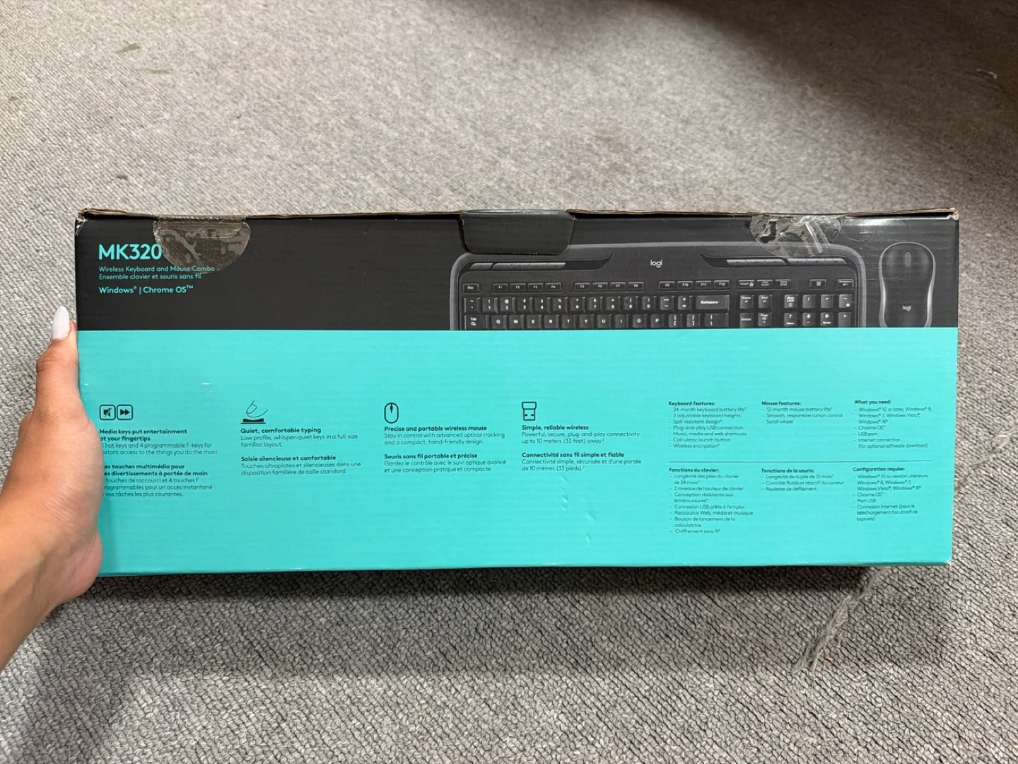 Logitech MK320 Wireless Keyboard and Mouse - photo 2