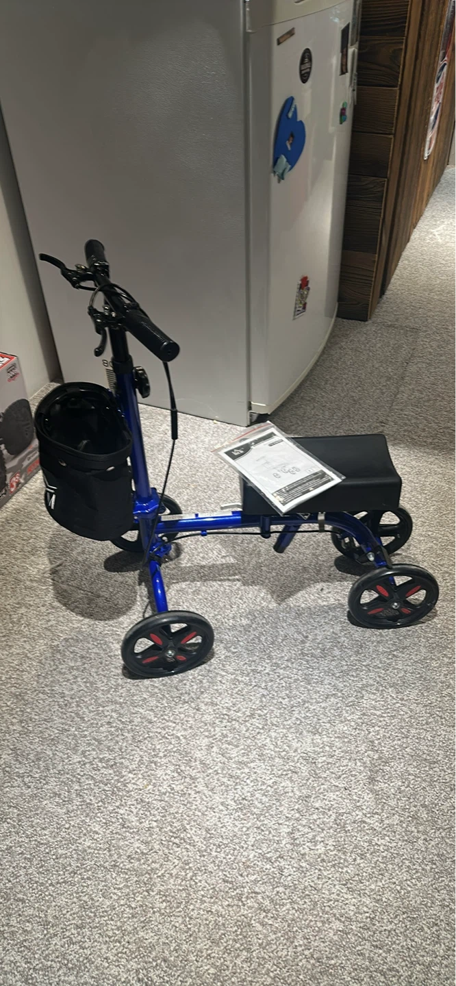 Blue Knee Scooter with Basket - photo 2
