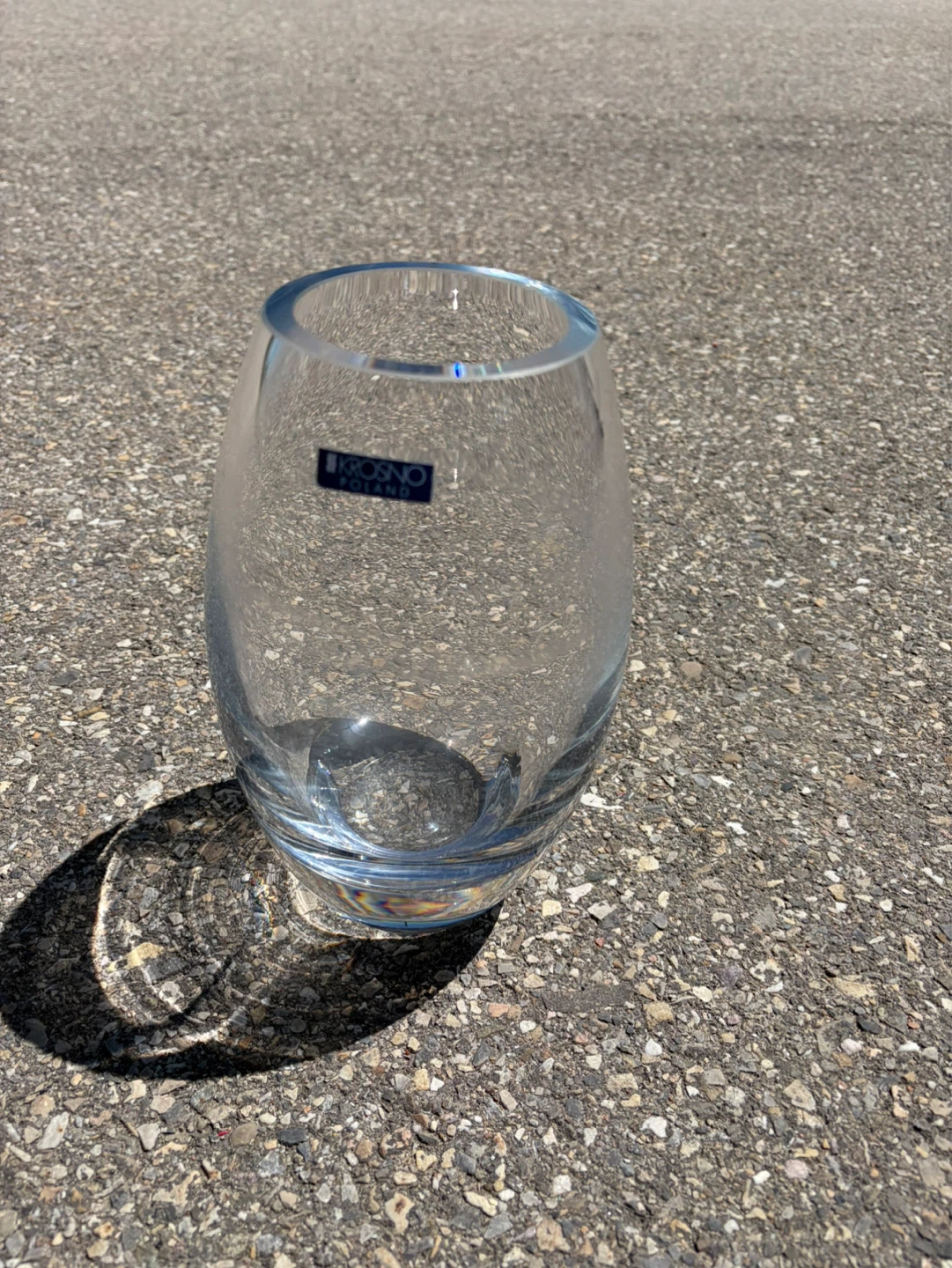 Krosno Clear Glass Vase