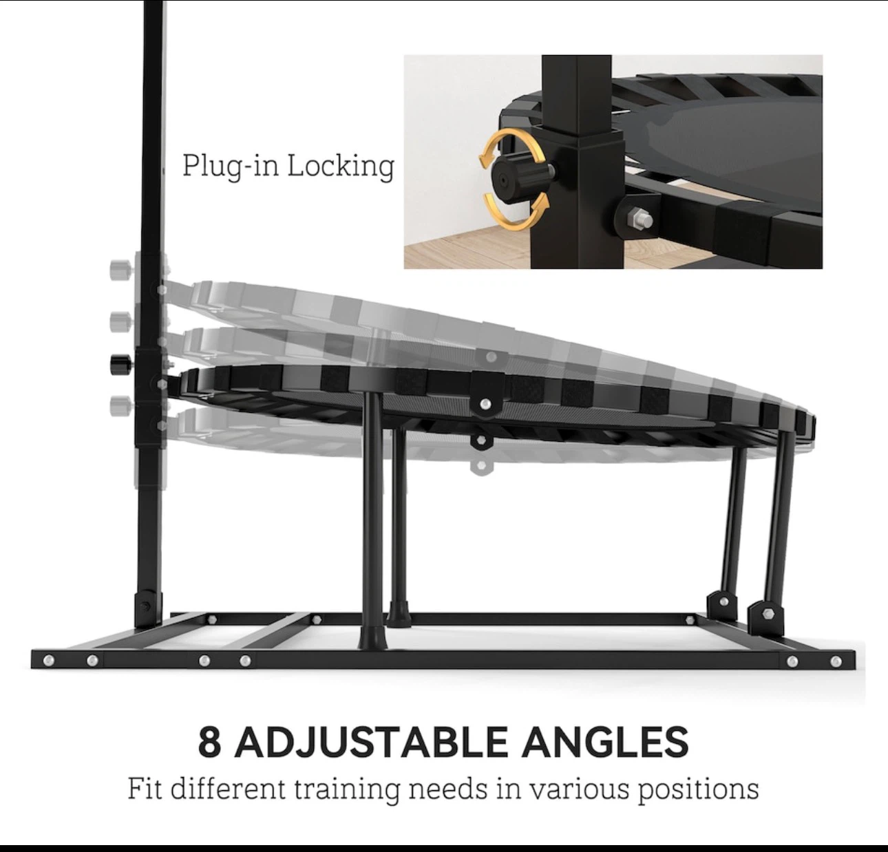 Sportier Mini Trampoline with Handle (slightly damage on frame ) - photo 5