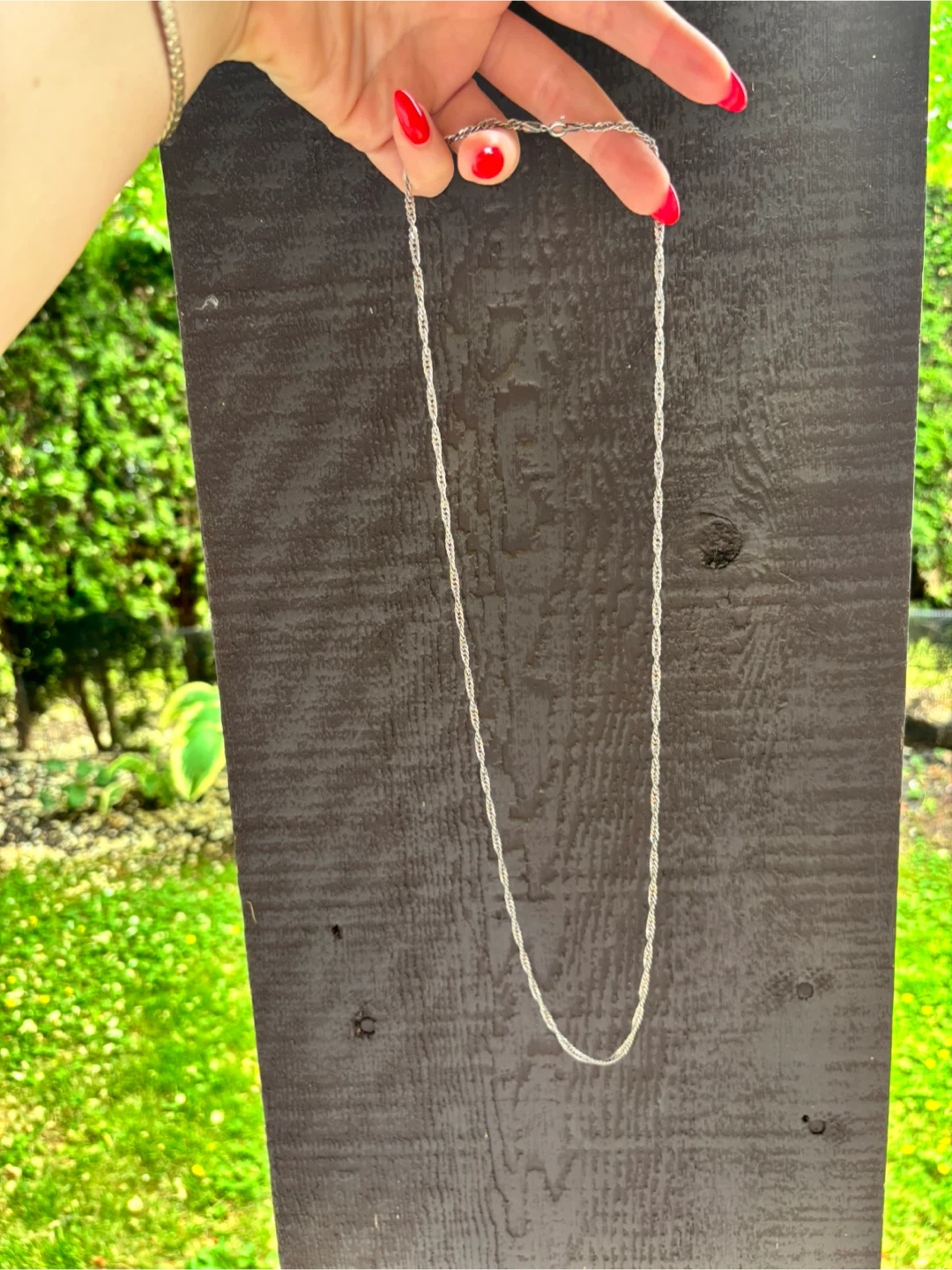 .925 Silver Vintage Singapore Twist Chain 30 inch Made in Italy