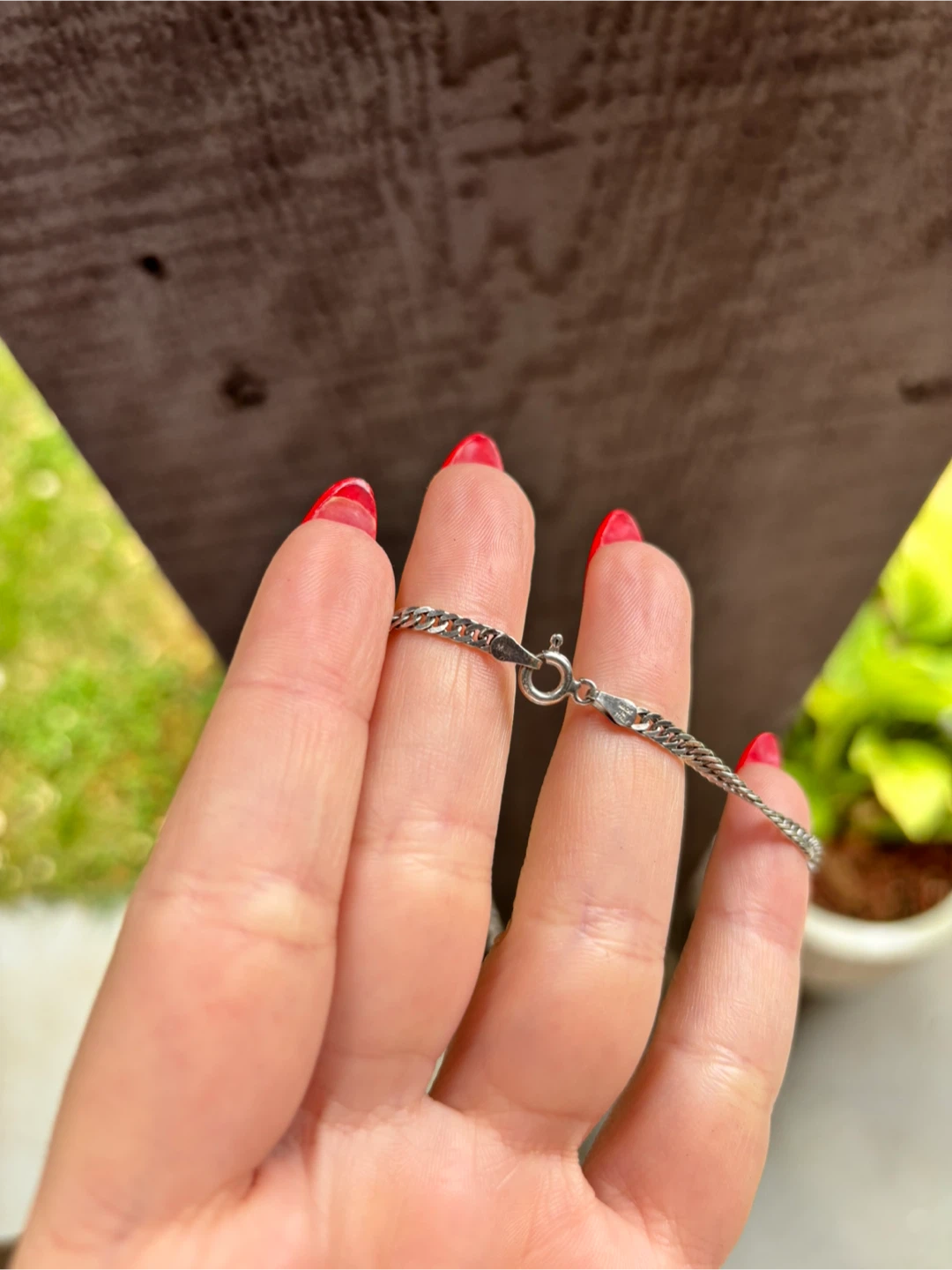 .925 Silver Vintage Singapore Twist Chain 30 inch Made in Italy - photo 3