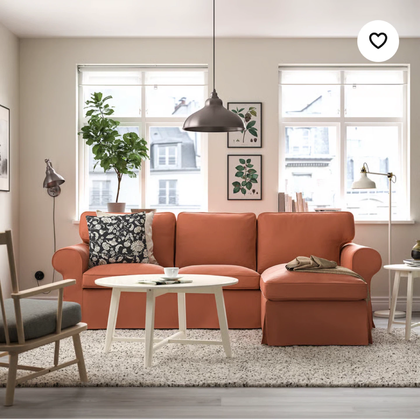 IKEA UPPLAND Sectional Sofa - Orange - photo 3