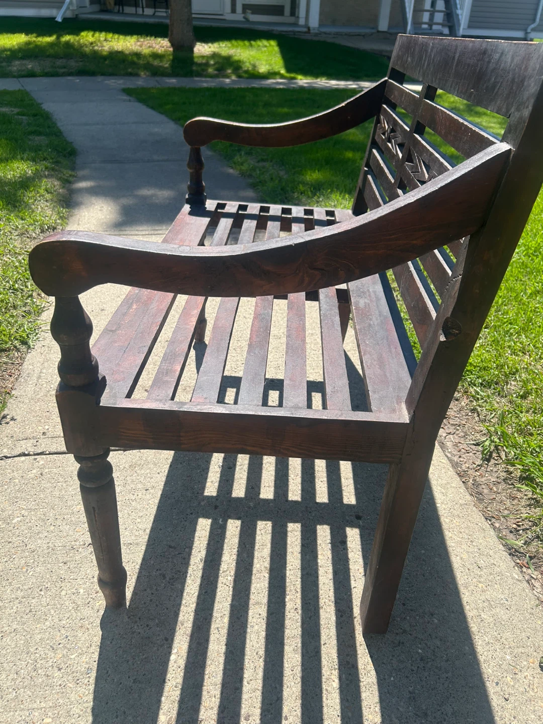 Vintage Wood Bench - photo 4