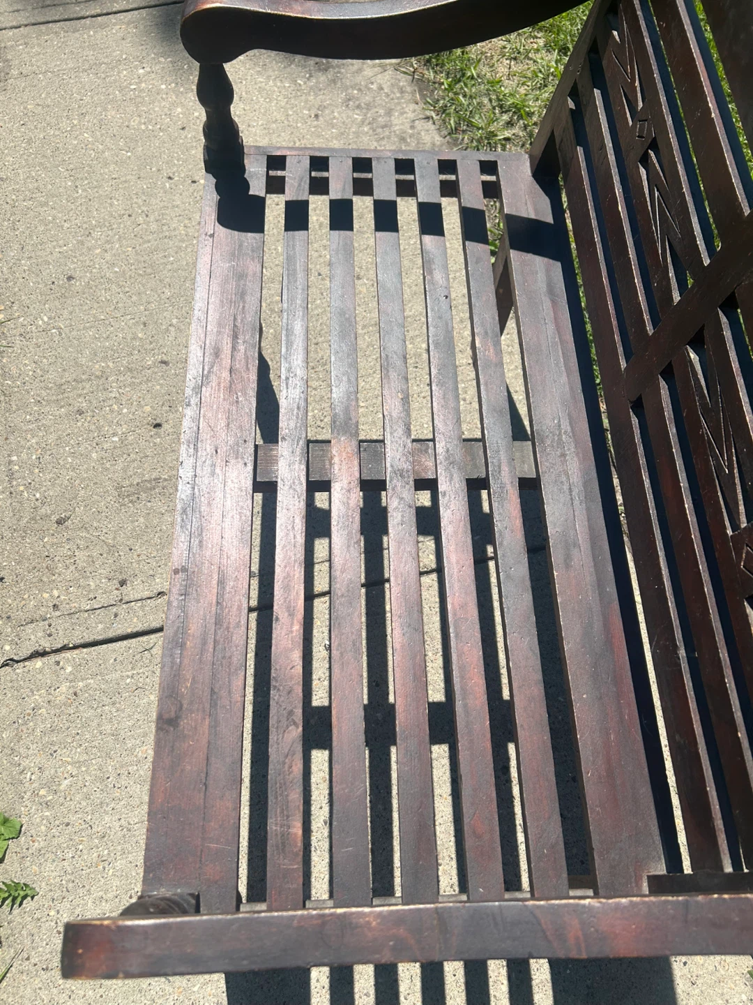 Vintage Wood Bench - photo 5
