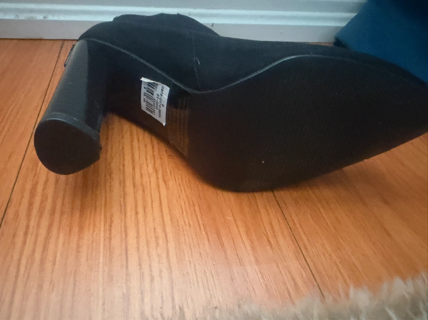 Black Suede Ankle Boots - photo 2