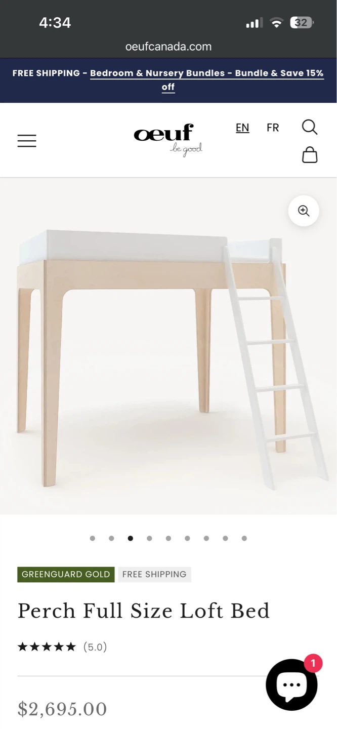 Oeuf Perch Loft Bed