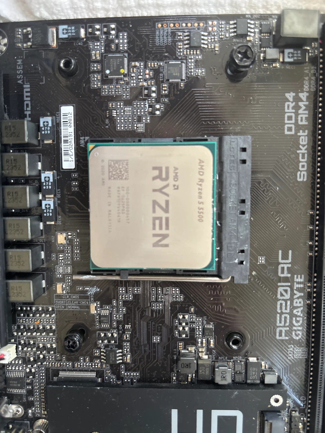 Gigabyte B520I AC Motherboard with Ryzen 5  5500 - photo 4
