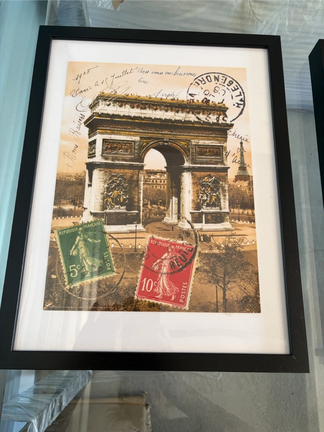 Framed Paris Collage Art Prints - photo 4