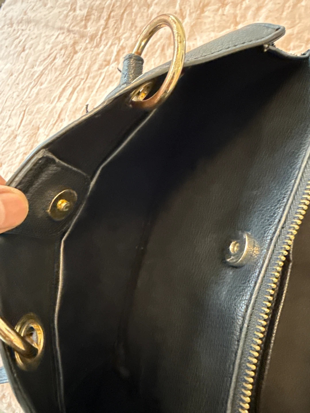 ALDO Black Faux Leather Tote Bag - photo 4
