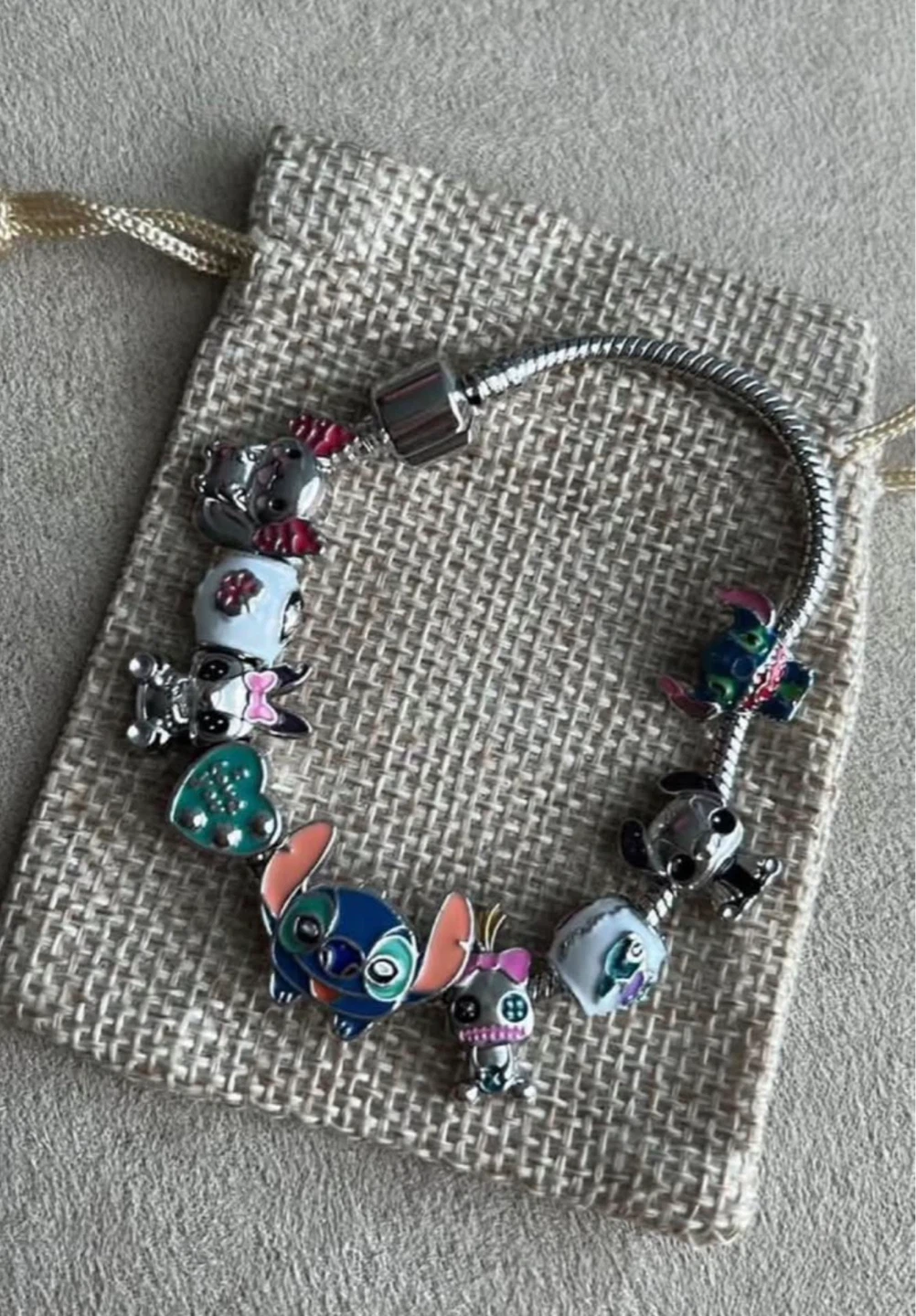 Lilo and stitch charm bracelet