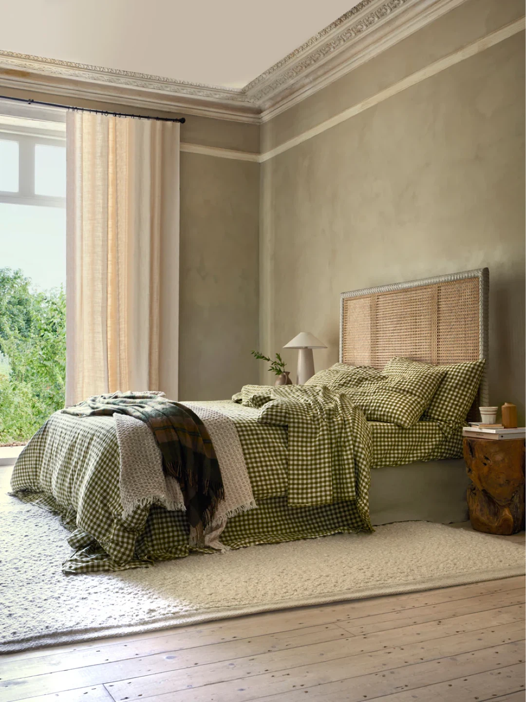 Green Gingham linen Duvet Cover from Piglet in Bed - photo 2