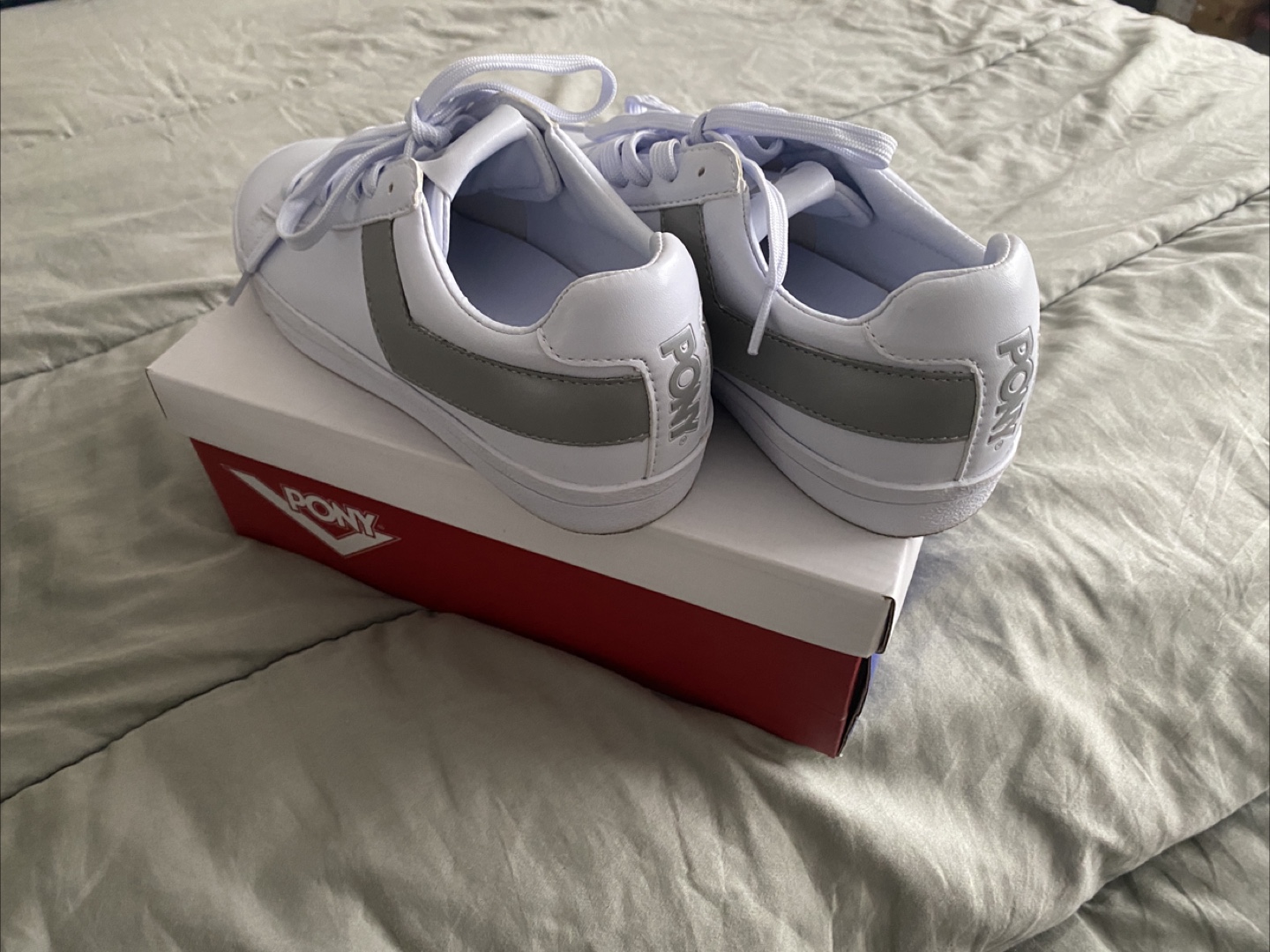 Pony White Sneakers with Grey Accent - photo 2