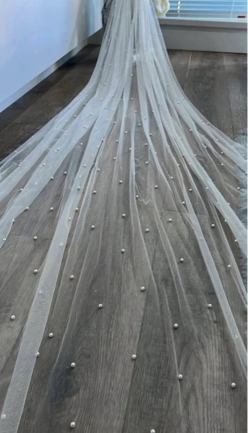 Pearl Wedding Veil - photo 2