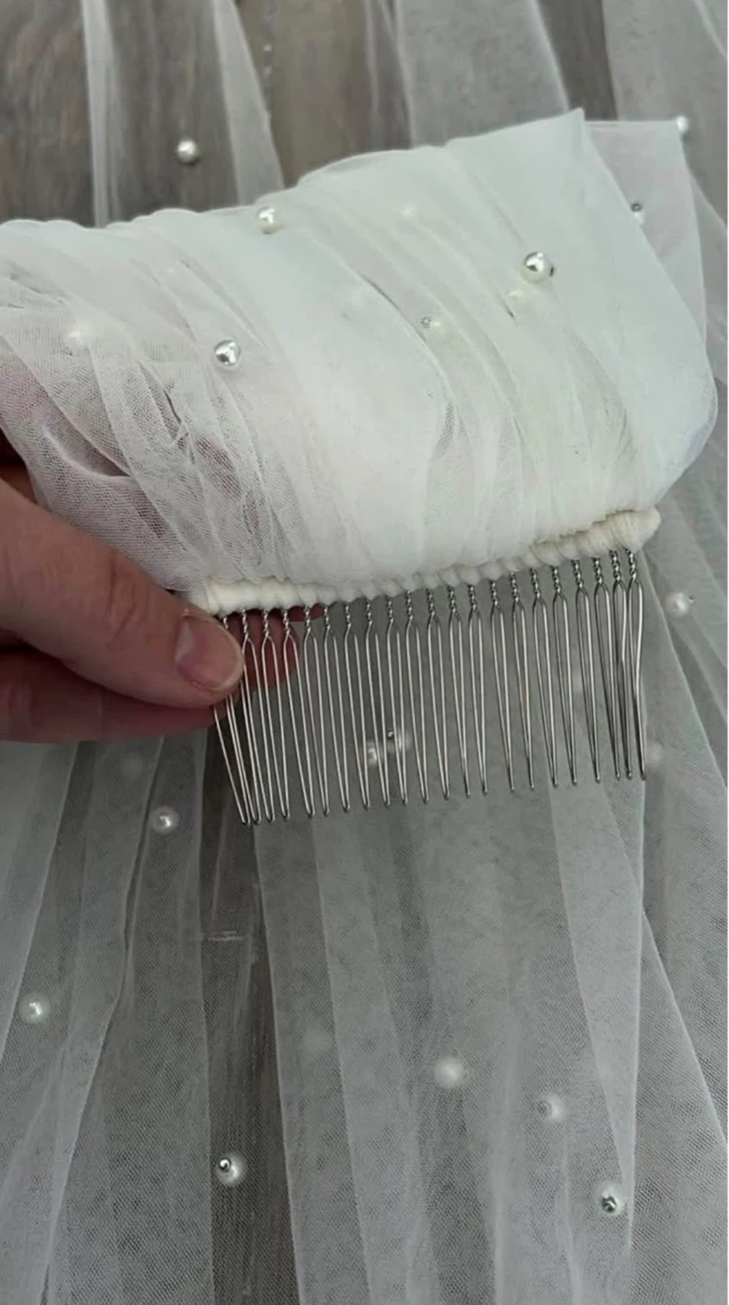 Pearl Wedding Veil - photo 4
