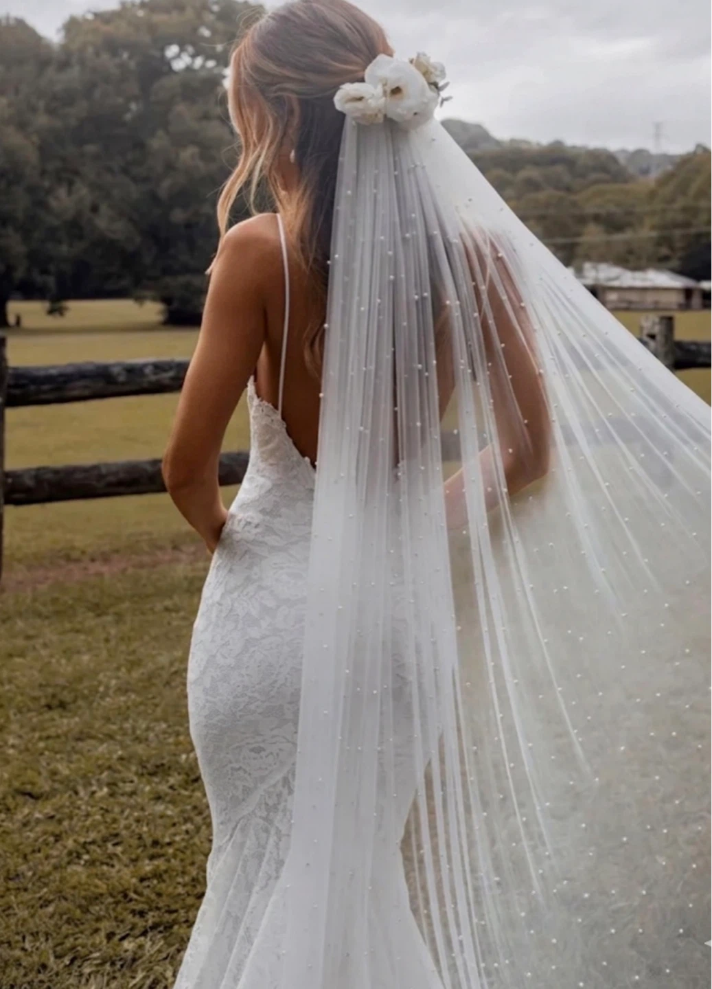 Pearl Wedding Veil