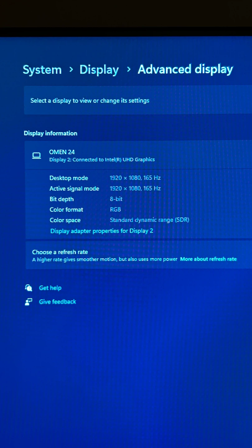HP omen 24’ 165hz 1080p monitor - photo 3