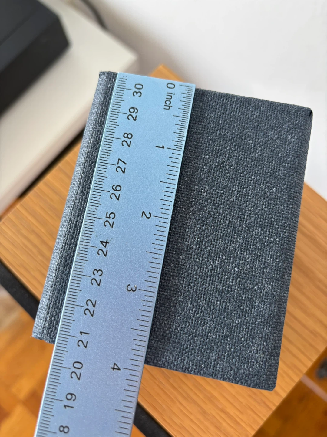 Desktop Organizer Gray Blue Fabric 4 Section Office Desk Storage - photo 5