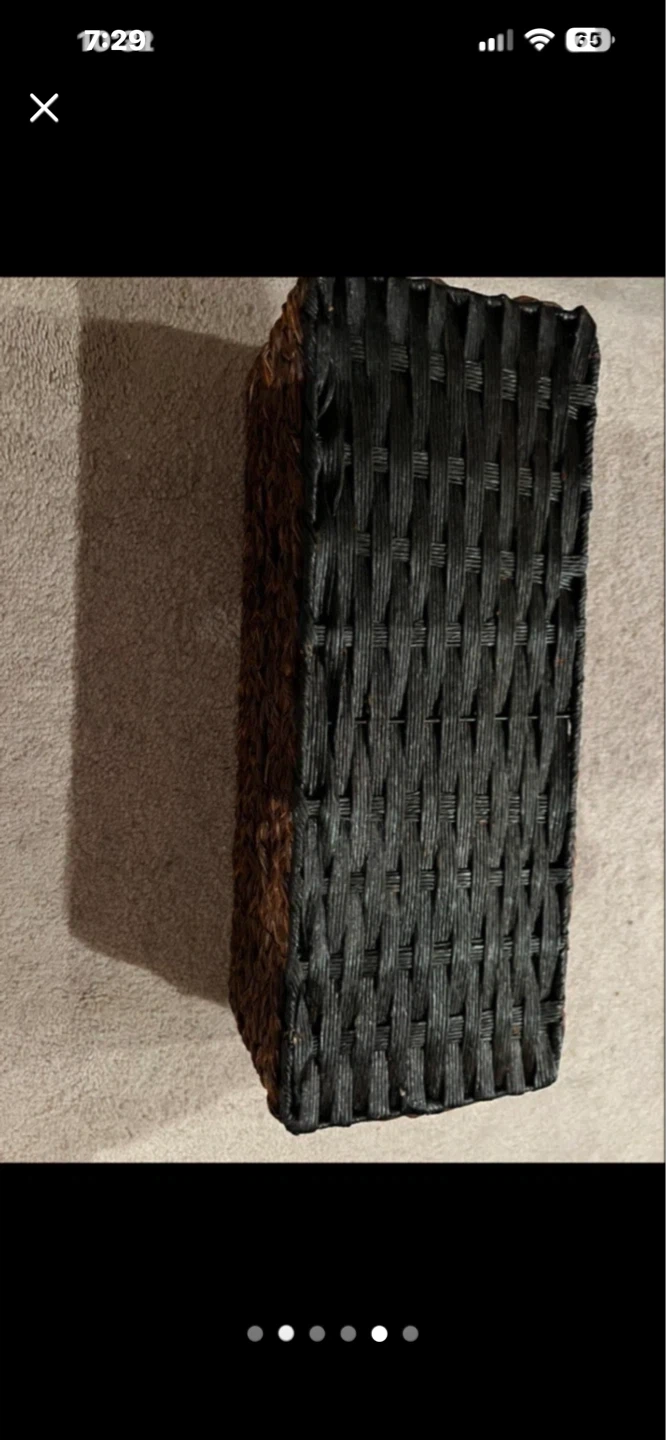 Woven Rectangular Storage Basket - photo 3