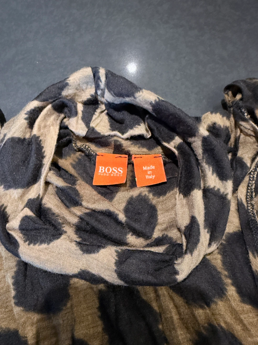 BOSS Hug Boss Women's Leopard Print Turtleneck Top - photo 2