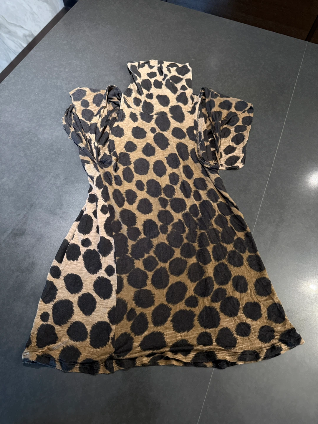 BOSS Hug Boss Women's Leopard Print Turtleneck Top