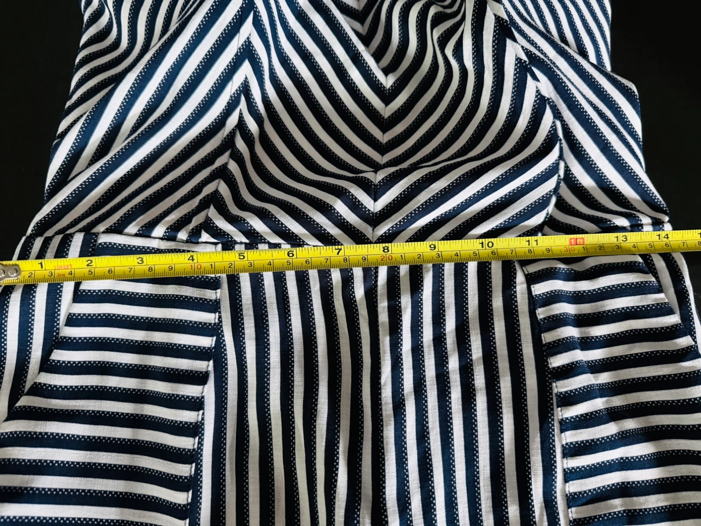 Monteau Striped Jumpsuit - Size L - photo 5