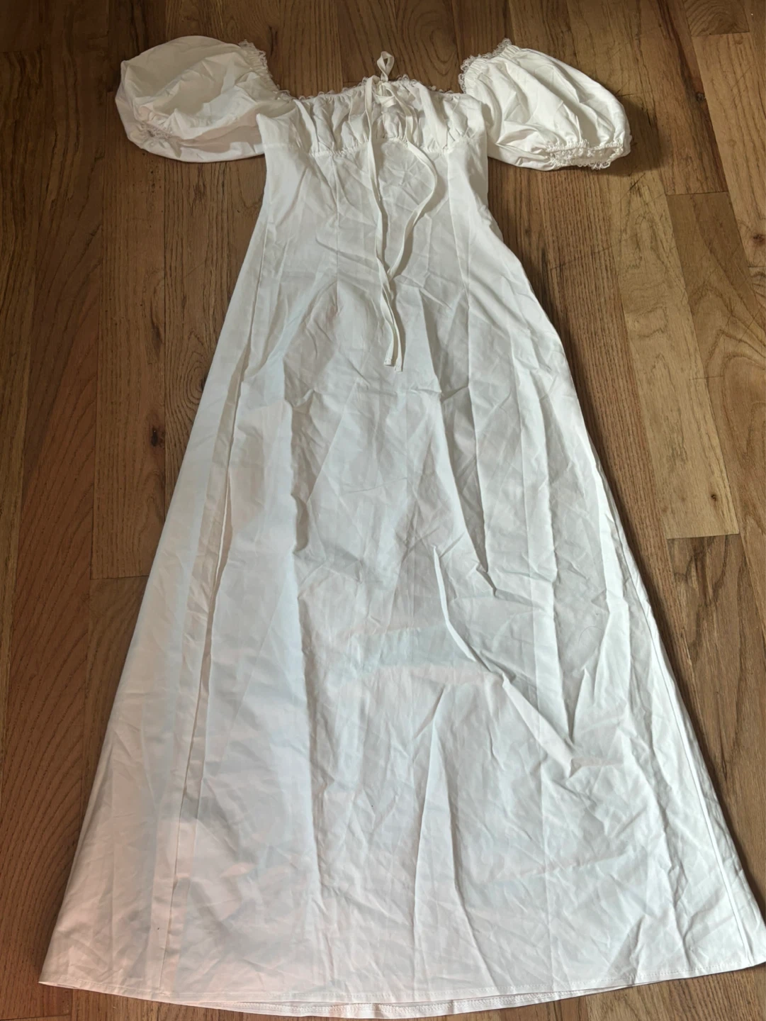 White Floral Maxi Dress - photo 2