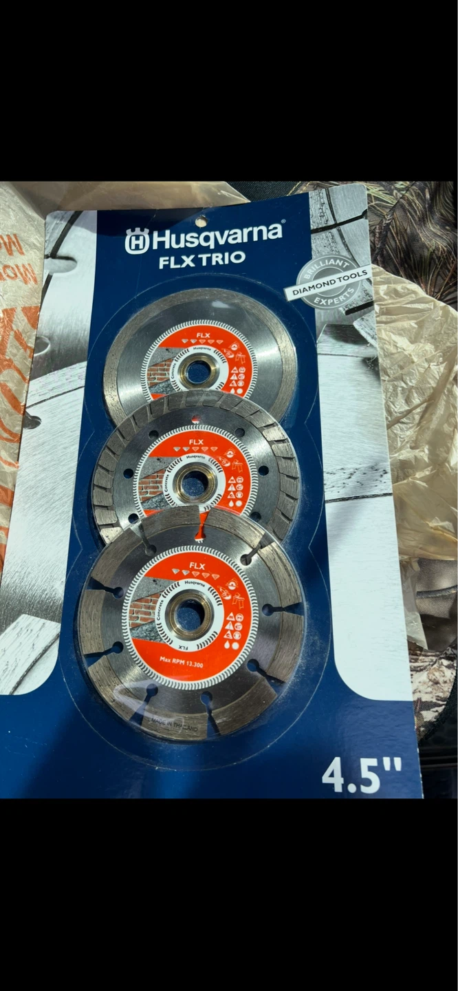 Husqvarna FLX TRIO Diamond Blades - 4.5"