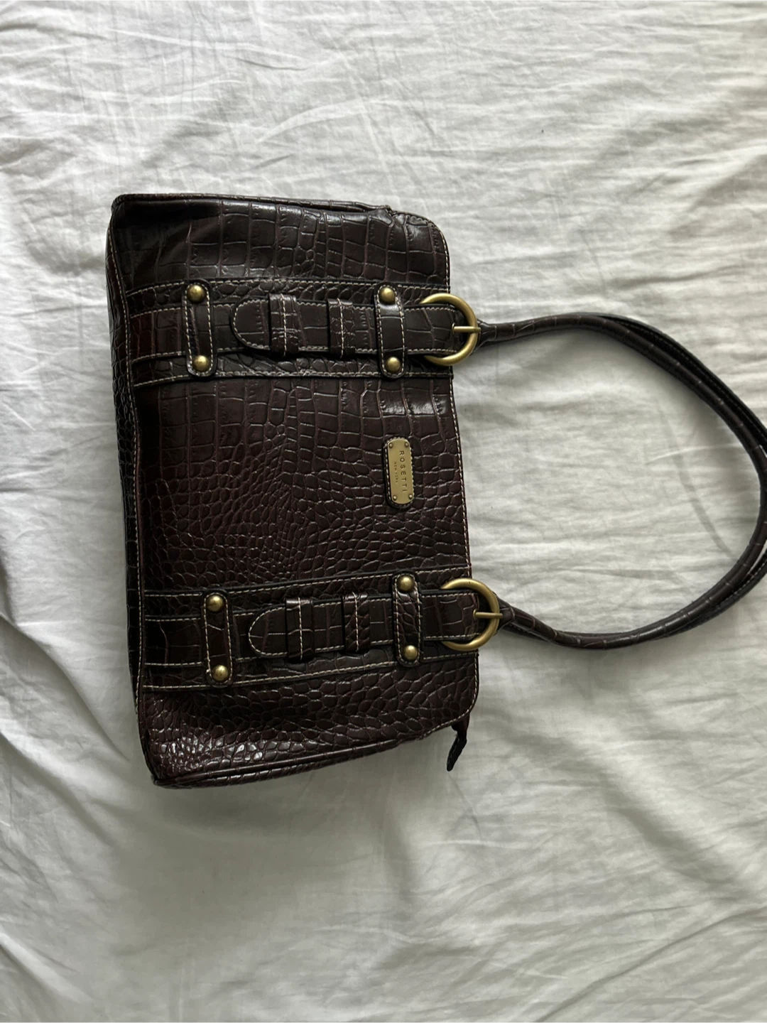 Rosetti brown Faux Croc Handbag - photo 2