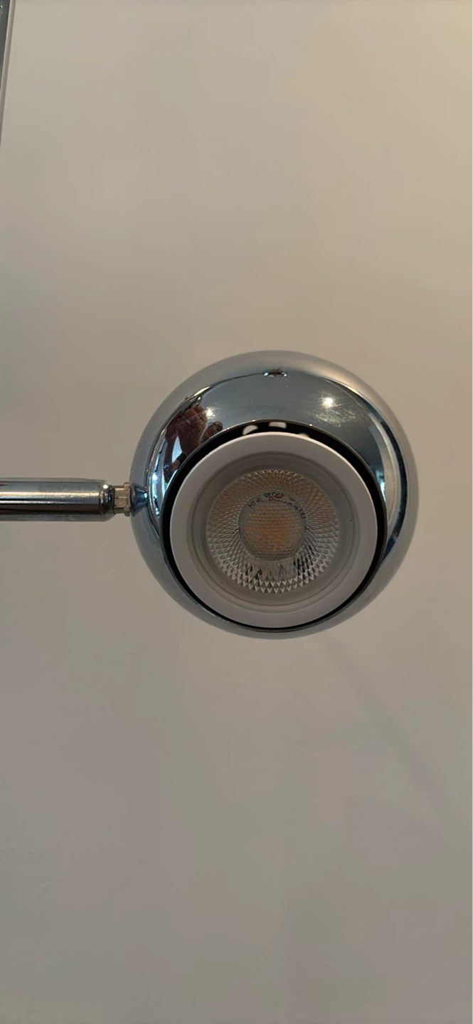 Chrome Floor Lamp with 3 Adjustable Spotlights - photo 4