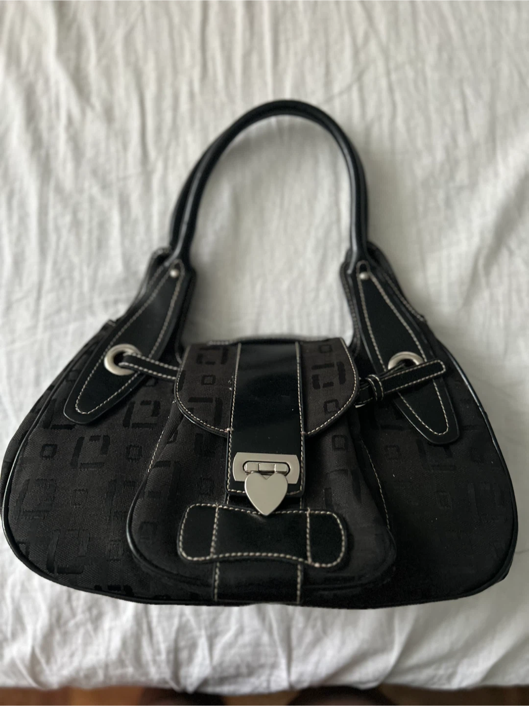 Black Shoulder Bag - y2k