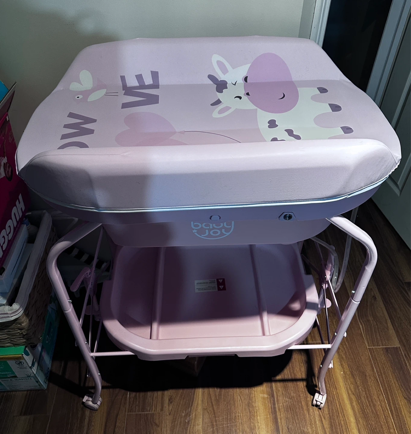 HONEY JOY 2-in-1 Baby Bathtub & Changing Station - Pink