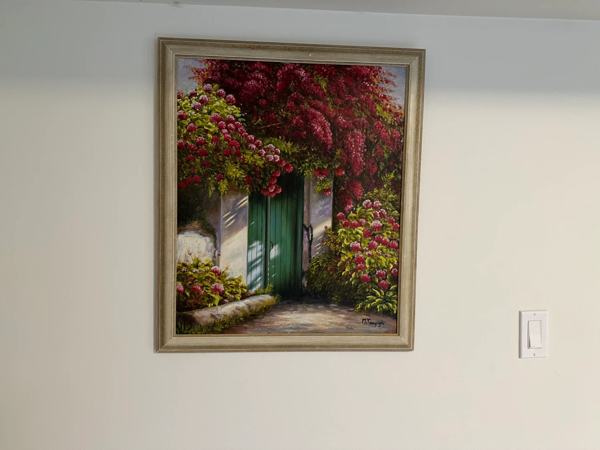 Oil Painting "Italian Garden Door" by M. Touphighi - photo 2