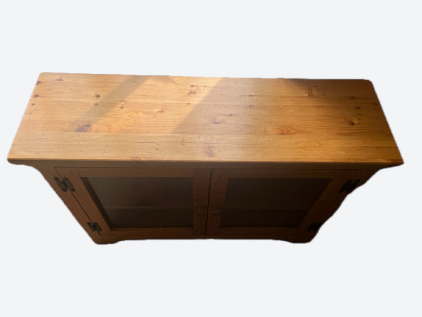 Wooden Cabinet with Glass Doors