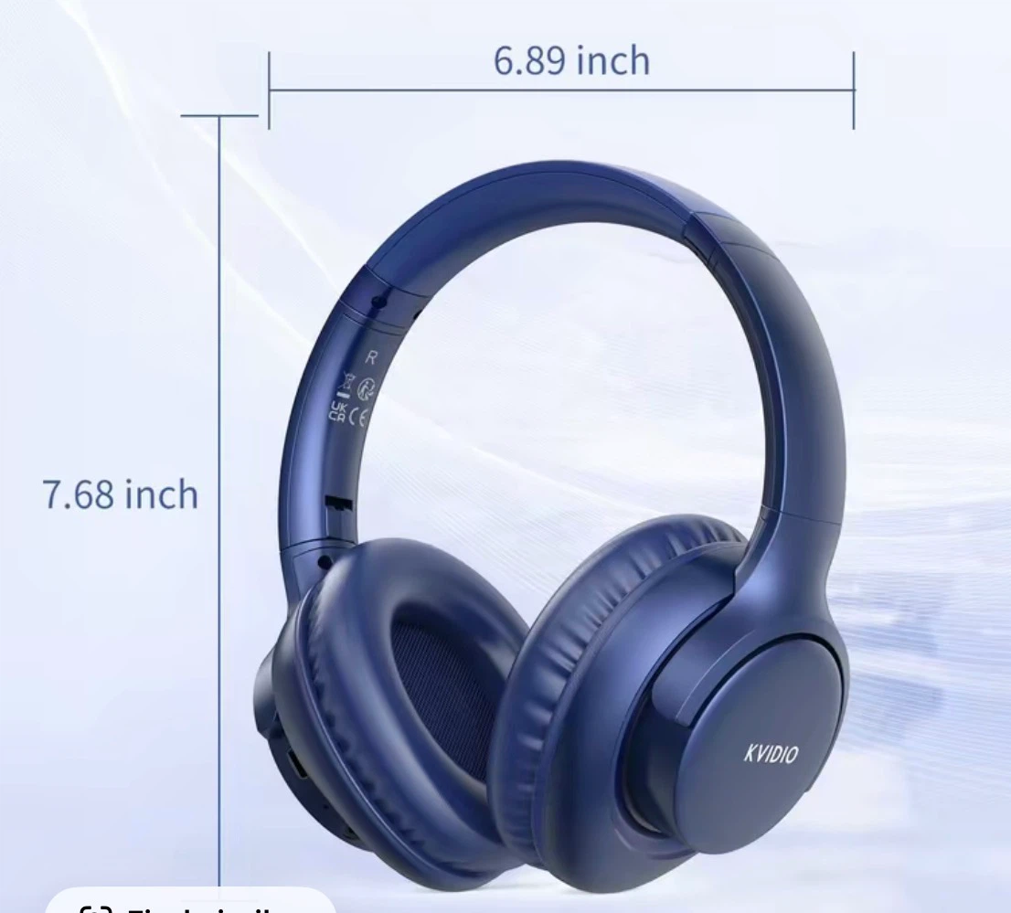 KVIDIO Wireless Headphones Black - photo 2