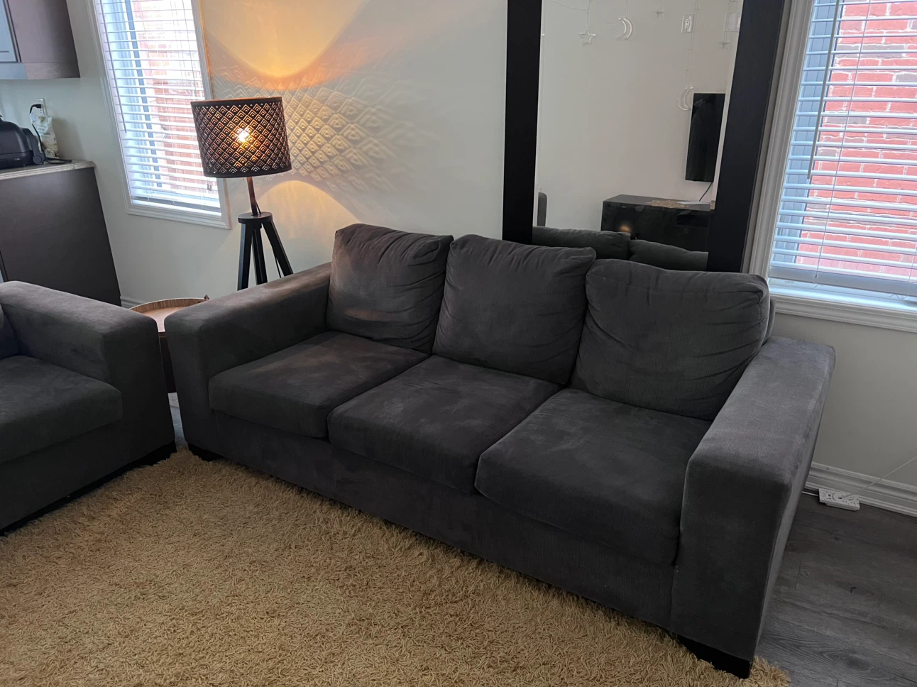 Grey Sofa and Loveseat Set - photo 2